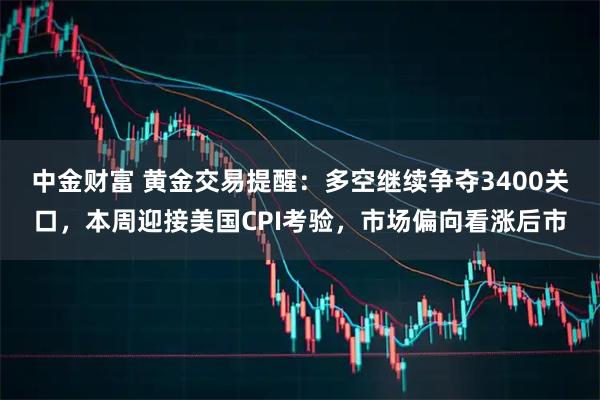 中金财富 黄金交易提醒：多空继续争夺3400关口，本周迎接美国CPI考验，市场偏向看涨后市