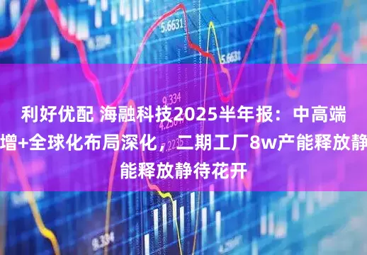 利好优配 海融科技2025半年报：中高端品类高增+全球化布局深化，二期工厂8w产能释放静待花开